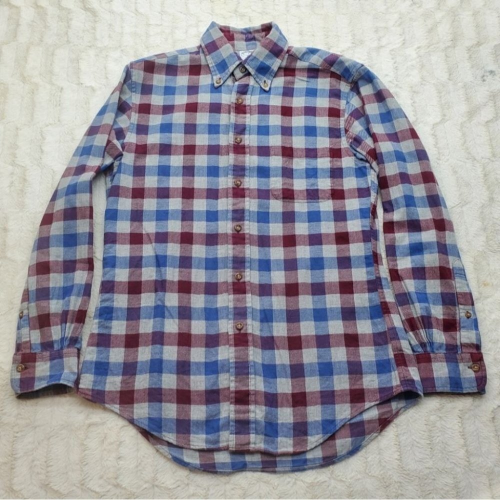 Brooks Brothers Men's Regent Button Down Shirt Winter Fall Thicker Cotton Small